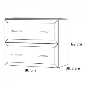 Szafka podumywalkowa {Antado Rustic RST-140 80×38,5×62 cm}
