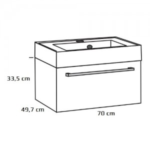 Szafka podumywalkowa {Antado Spektra FDF-442 70×49,7×33,5 cm}