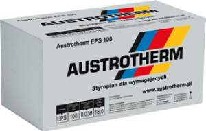 Styropian elewacyjny  Austrotherm EPS 100 250 mm 1m2