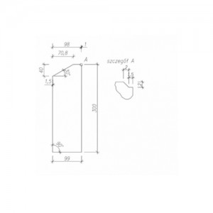 Obrzeże najazdowe {Betard 10x30x100 cm}