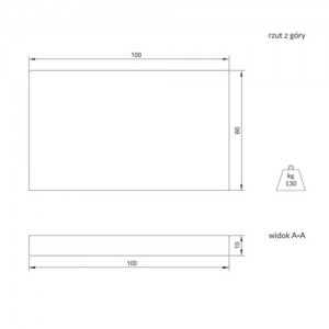 Płyta nawierzchniowa z betonu gładkiego {Betard STELLA 100x60x10&nbsp;cm}