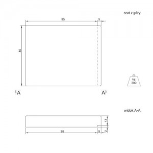 Płyta schodowa {Betard SCALA 100x80x15&nbsp;cm}