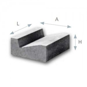 Ściek drogowy trójkątny {Betard 18-20x50x50 cm}