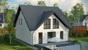 Dachówka blaszana {Blachprofil 2 Omega szary antracytowy 15/350}