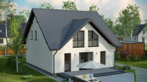 Blacha trapezowa {Blachprofil 2 Trapez T-18 D ECO szary grafitowy}