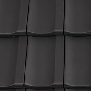 Dachówka ceramiczna {Creaton CANTUS czarna matowa angobowana}