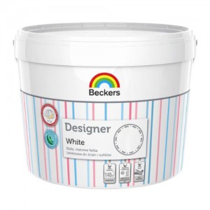 Biała farba do wnętrz  Beckers Designer White 2,5 l
