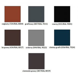 Uchwyt rynnowy czołowy stalowy {Gamrat StalGam 150 mm}