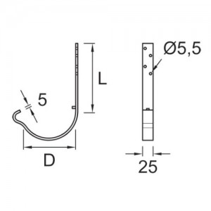 Hak długi {Plannja 15 cm}