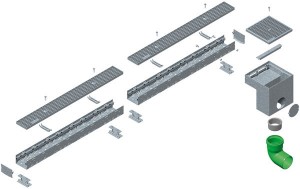 Odwodnienie liniowe {HAURATON DACHFIX 205}