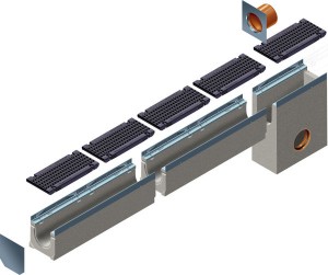 Odwodnienie liniowe {HAURATON FASERFIX SUPER 400}