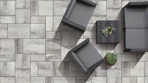 Płyta brukowa {Semmelrock Umbriano grafitowo-biały 8 cm}