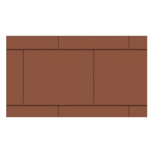 Płytki dachowe {Euronit krycie podwójne w cegiełkę 60×30 cm}