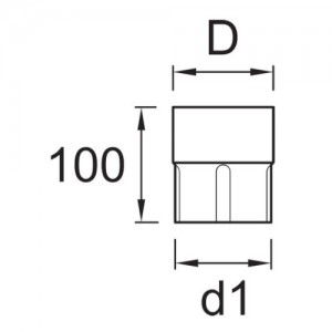 Łącznik rury {Plannja 10 cm}