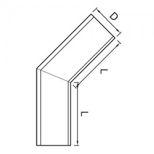 Narożnik zewnętrzny 135° {Plannja 10 cm}