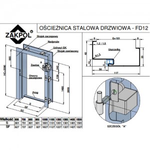 Ościeżnica {ZakPol F12 90}