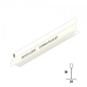 Profil ze stali ocynkowanej o przekroju litery T  RIGIPS QUICK-LOCK T24 Corro-Plus 0,6 m