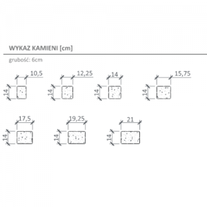 Kostka brukowa {Semmelrock Nobla Amarello 6 cm}