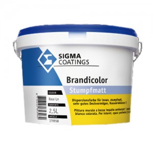 Silnie kryjąca farba akrylowa do malowania ścian wewnętrznych  Sigma BrandiColor 2,5 l BAZA LN, ZN
