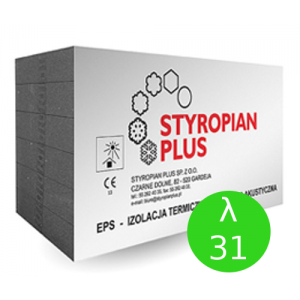 Styropian  Styropian Plus GRAFIT FASADA EPS 031 FREZ 200 mm 1,43 m2