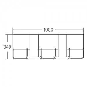 Gont bitumiczny {Technonicol CONTINENT 1 m x 34,9 cm}