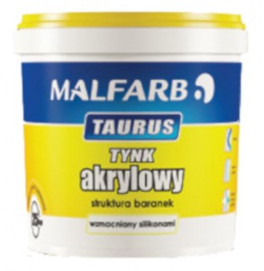 Tynk akrylowy  Malfarb Taurus Baranek gr. 1,5mm 25 kg