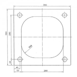 Pustak kominowy {Uciechowski K36 36x36 cm}