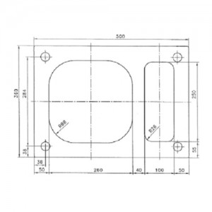 Pustak kominowy {Uciechowski K36W 36x50 cm}