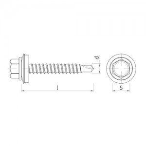 Wkręty aluminiowe samowiercące do drewna {Koelner ODA 5,5×35 mm}
