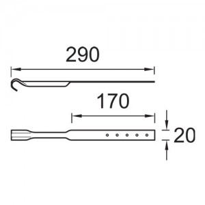 Wspornik rynny {Plannja 10 cm}