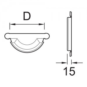 Zaślepka uniwersalna {Plannja 10 cm}